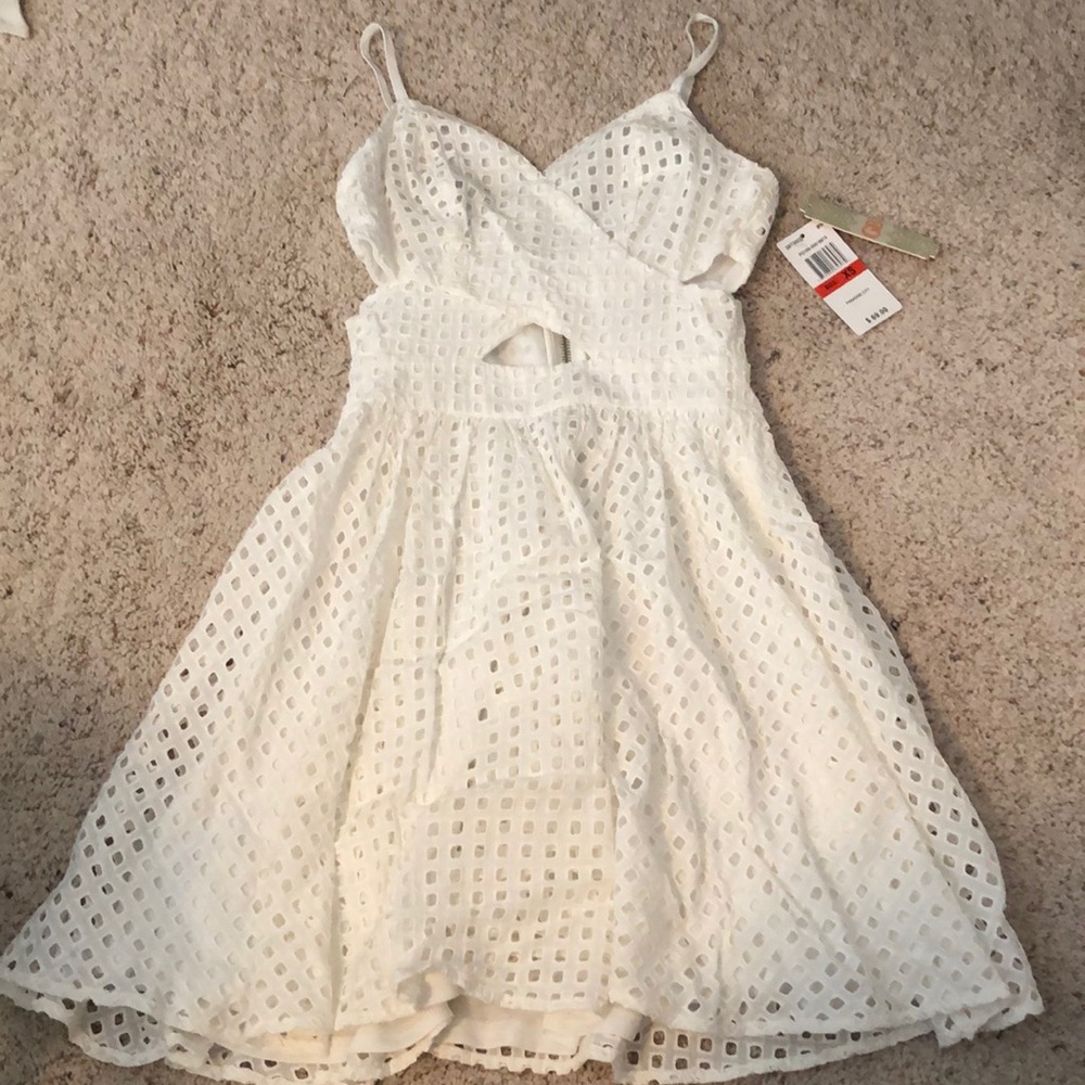 White lace dress